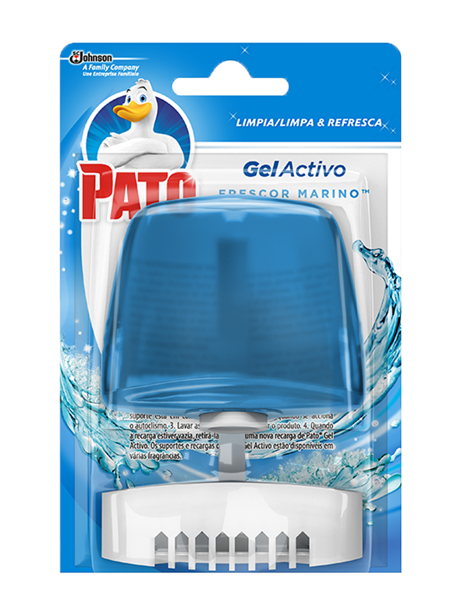 WITHOUT BRAND Pack de 6 Unidades Pato® WC Acción Total de SC Johnson de 750  ml., limpiador para inodoro con aroma Océano